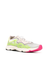 Мужские зелено-желтые кроссовки от Acne Studios
