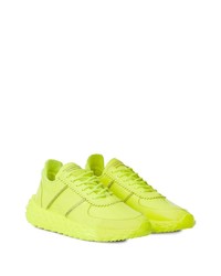 Мужские зелено-желтые кроссовки от Giuseppe Zanotti