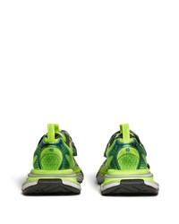 Мужские зелено-желтые низкие кеды от Balenciaga