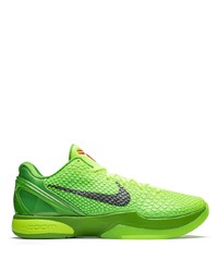 Мужские зелено-желтые низкие кеды от Nike