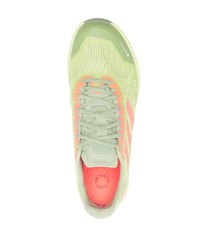 Мужские зелено-желтые низкие кеды от adidas