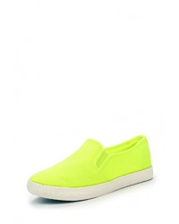 Женские зелено-желтые слипоны