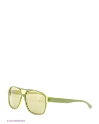 Мужские зелено-желтые солнцезащитные очки от Bikkembergs