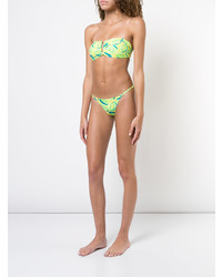 Зелено-желтые трусики бикини от Onia