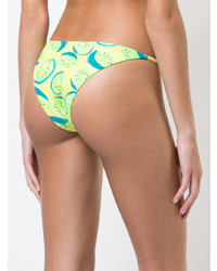 Зелено-желтые трусики бикини от Onia