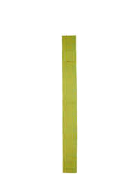 Мужской зелено-желтый вязаный шарф от Tibi