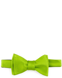 Зелено-желтый галстук-бабочка