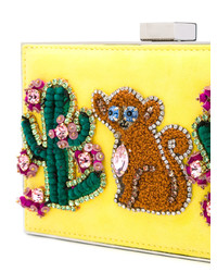 Зелено-желтый клатч от GEDEBE