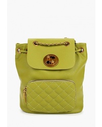 Женский зелено-желтый кожаный рюкзак от Vitacci