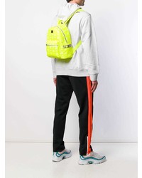 Мужской зелено-желтый рюкзак от MCM