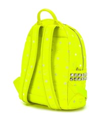 Мужской зелено-желтый рюкзак от MCM