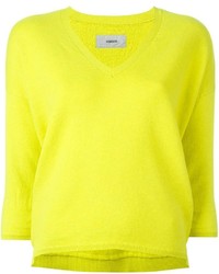Женский зелено-желтый свитер от Humanoid