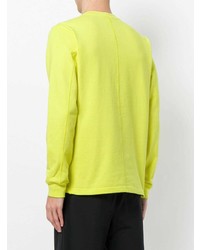 Мужской зелено-желтый свитшот от Stone Island Shadow Project