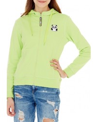 Женский зелено-желтый худи от Grezzo