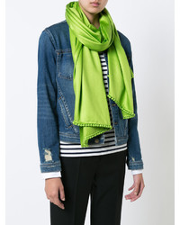 Женский зелено-желтый шарф от Bajra