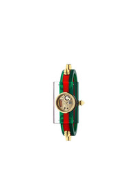 Женские зелено-красные часы от Gucci