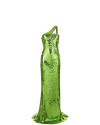 Зеленое вечернее платье с пайетками от Gucci Vintage