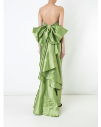 Зеленое вечернее платье от Bambah