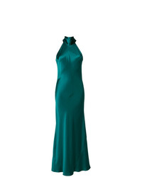Зеленое вечернее платье от Galvan