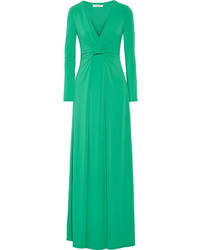 Зеленое вечернее платье от Halston