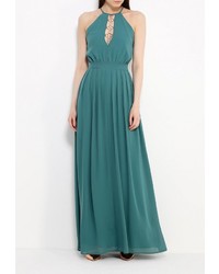 Зеленое вечернее платье от LOST INK