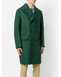 Зеленое длинное пальто от Gucci