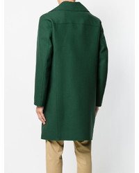 Зеленое длинное пальто от Gucci