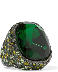 Зеленое кольцо от Kenneth Jay Lane