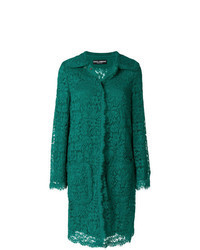 Зеленое кружевное пальто