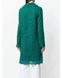 Женское зеленое кружевное пальто от Dolce & Gabbana