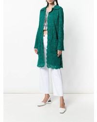 Женское зеленое кружевное пальто от Dolce & Gabbana