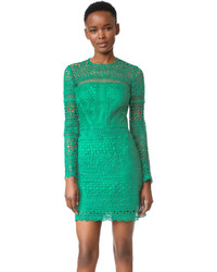 Зеленое кружевное платье от Cynthia Rowley