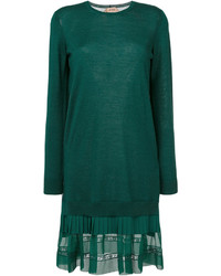 Зеленое кружевное платье от No.21