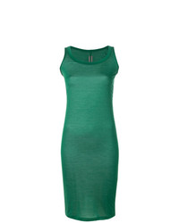 Зеленое облегающее платье от Rick Owens