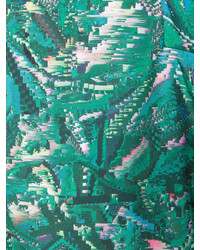 Мужское зеленое пальто с принтом от Y-3