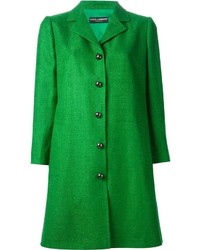 Женское зеленое пальто от Dolce & Gabbana