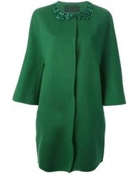 Женское зеленое пальто от Ermanno Scervino