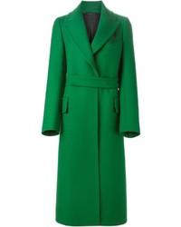 Женское зеленое пальто от Jil Sander