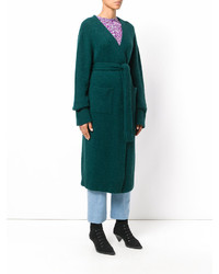 Женское зеленое пальто от Christian Wijnants
