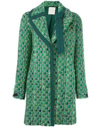 Женское зеленое пальто от Marco De Vincenzo