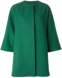 Женское зеленое пальто от MSGM