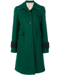 Женское зеленое пальто от No.21