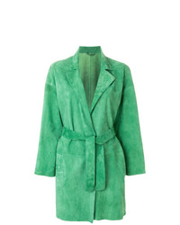 Женское зеленое пальто от Sylvie Schimmel