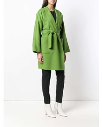 Женское зеленое пальто от Max Mara