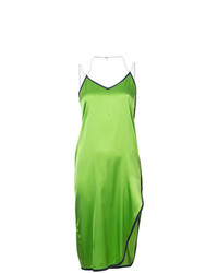 Зеленое платье-комбинация от Adam Selman