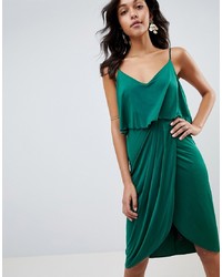 Зеленое платье-комбинация от ASOS DESIGN