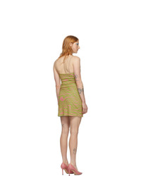 Зеленое платье-комбинация от Maisie Wilen