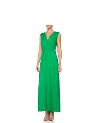 Зеленое платье-макси