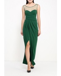 Зеленое платье-макси от Goddiva