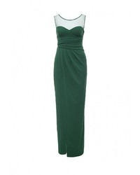 Зеленое платье-макси от Goddiva